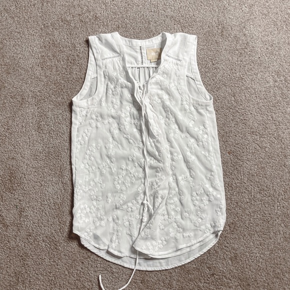 Maeve Tops - Maeve Anthropologie chiffon lace up blouse